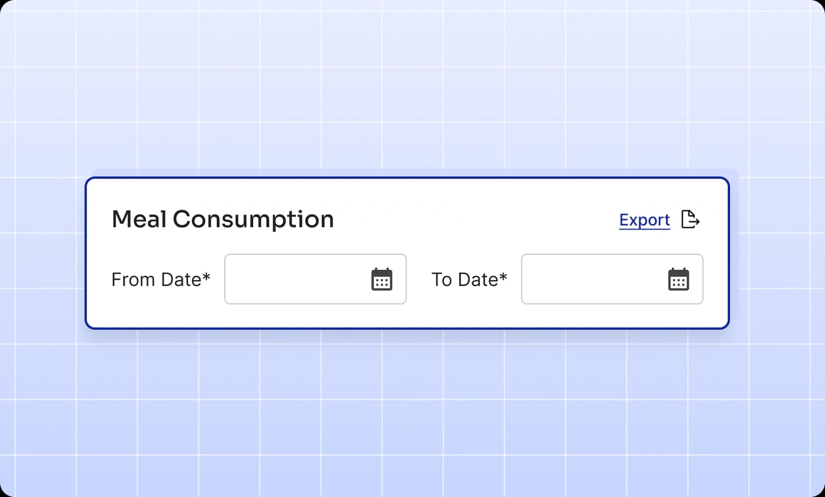 Meal Consumption Report
