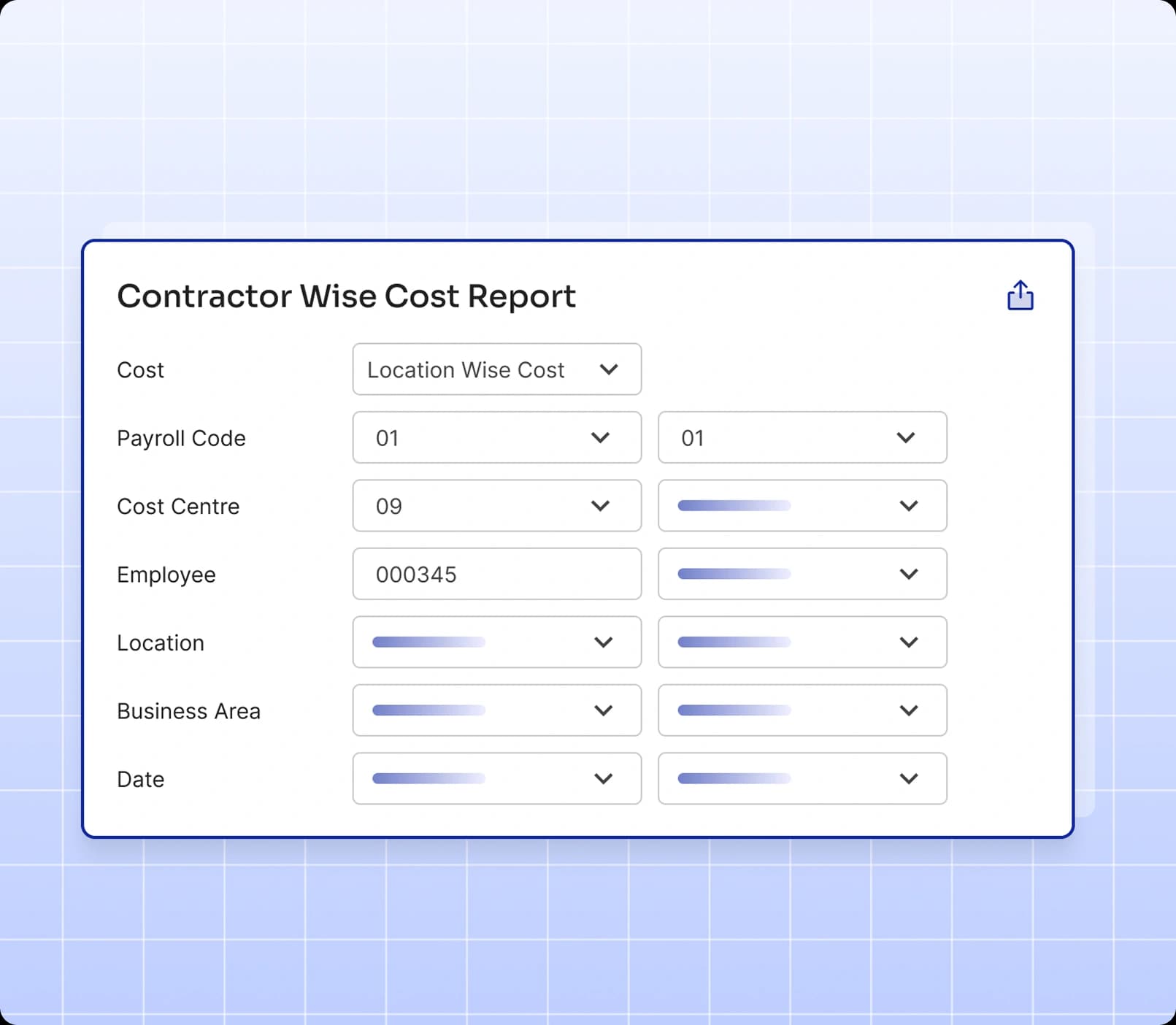 Contractor-wise Cost Report