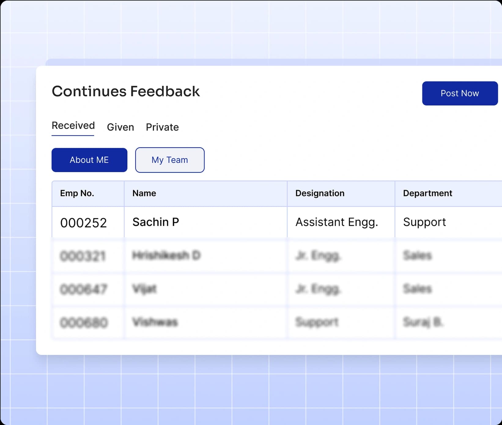 Continuous Feedback System