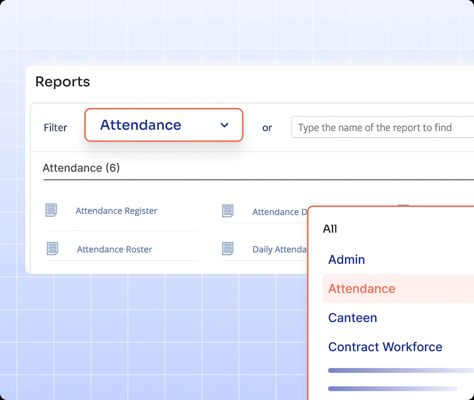 Compliance reports for attendance